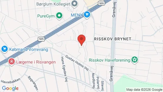 Apartments for rent i Risskov - kort over placeringen
