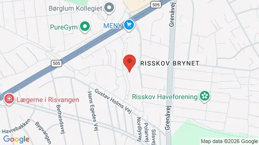 Apartments for rent i Risskov - kort over placeringen