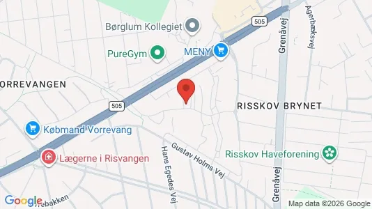 Apartments for rent i Risskov - kort over placeringen