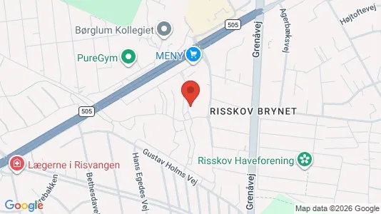 Apartments for rent i Risskov - kort over placeringen