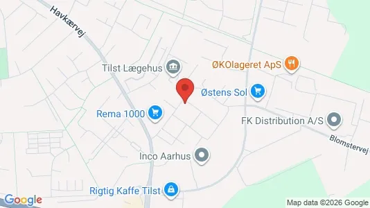 Apartments for rent i Tilst - kort over placeringen