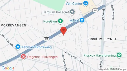 Apartments for rent i Risskov - kort over placeringen
