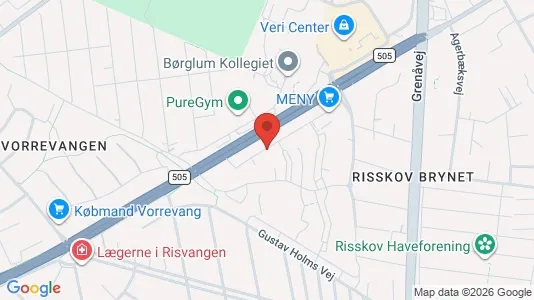 Apartments for rent i Risskov - kort over placeringen