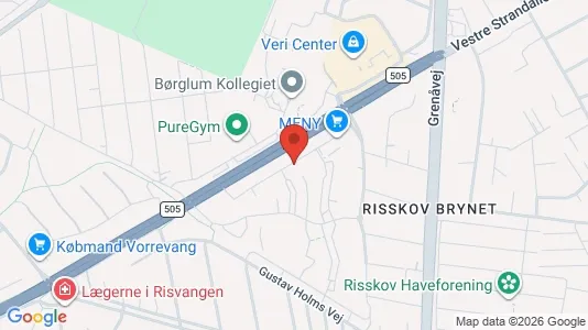 Apartments for rent i Risskov - kort over placeringen