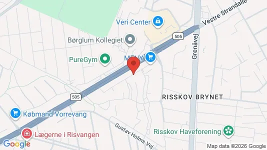 Apartments for rent i Risskov - kort over placeringen