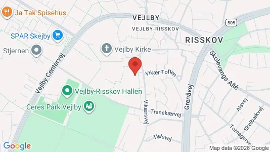 Apartments for rent i Risskov - kort over placeringen