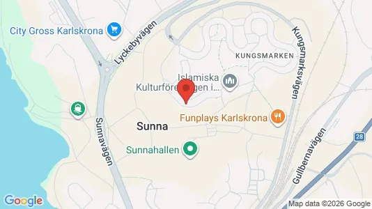 Apartments for rent i Karlskrona - kort over placeringen