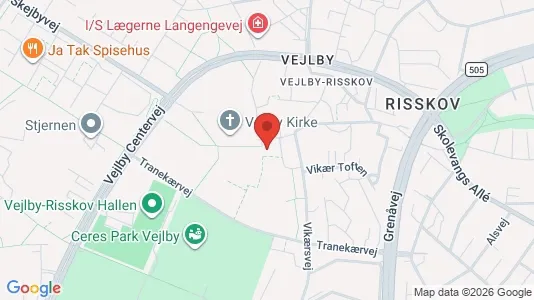 Apartments for rent i Risskov - kort over placeringen