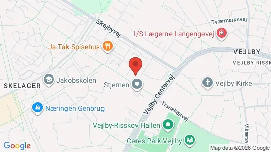Apartments for rent i Risskov - kort over placeringen