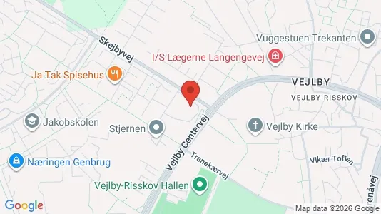 Apartments for rent i Risskov - kort over placeringen