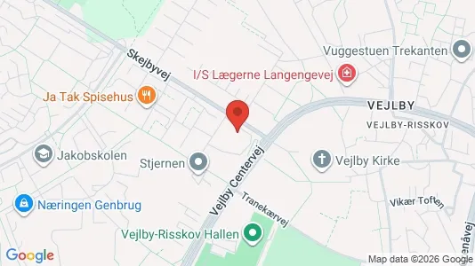 Apartments for rent i Risskov - kort over placeringen