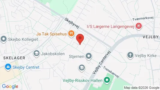Apartments for rent i Risskov - kort over placeringen