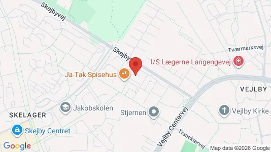 Apartments for rent i Risskov - kort over placeringen