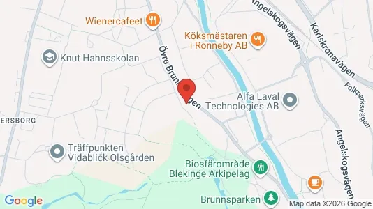 Apartments for rent i Ronneby - kort over placeringen