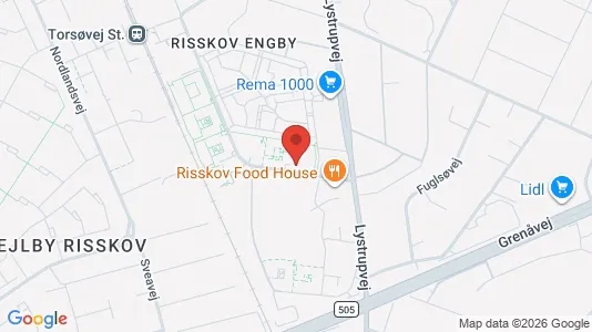 Apartments for rent i Risskov - kort over placeringen