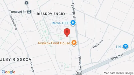 Apartments for rent i Risskov - kort over placeringen