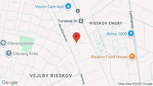 Apartments for rent i Risskov - kort over placeringen