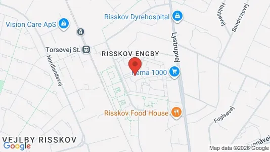 Apartments for rent i Risskov - kort over placeringen