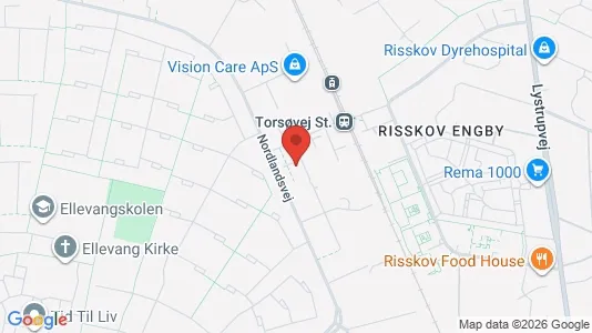 Apartments for rent i Risskov - kort over placeringen