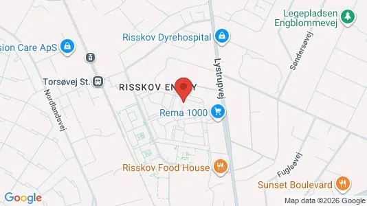 Apartments for rent i Risskov - kort over placeringen