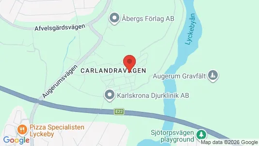 Apartments for rent i Karlskrona - kort over placeringen
