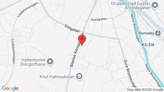 Apartments for rent i Ronneby - kort over placeringen