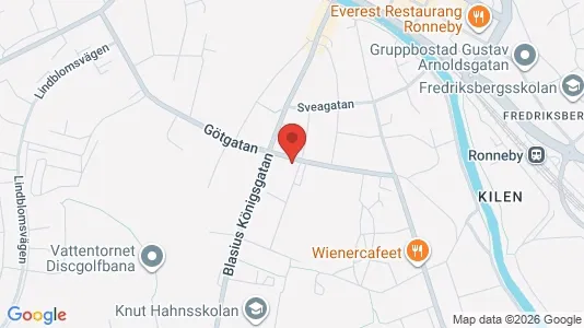 Apartments for rent i Ronneby - kort over placeringen