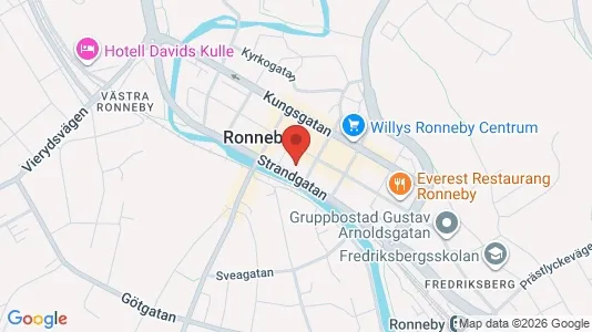 Apartments for rent i Ronneby - kort over placeringen
