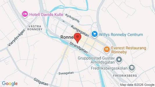 Apartments for rent i Ronneby - kort over placeringen
