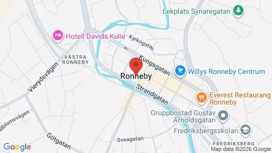 Apartments for rent i Ronneby - kort over placeringen