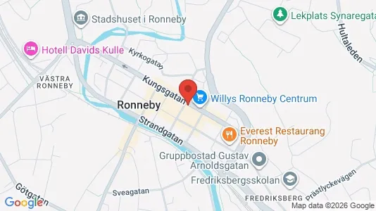Apartments for rent i Ronneby - kort over placeringen