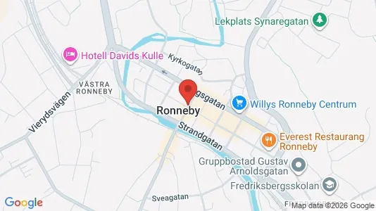 Apartments for rent i Ronneby - kort over placeringen