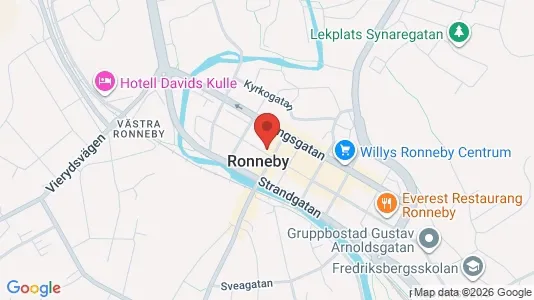 Apartments for rent i Ronneby - kort over placeringen