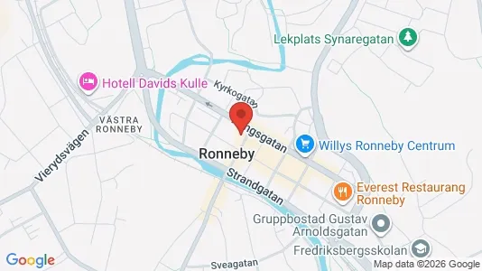 Apartments for rent i Ronneby - kort over placeringen