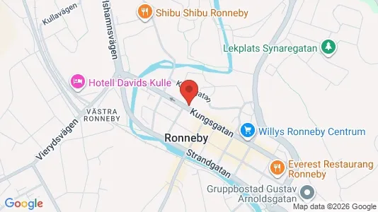 Apartments for rent i Ronneby - kort over placeringen