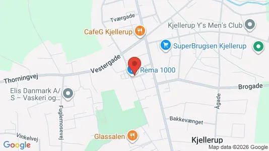 Apartments for rent i Kjellerup - kort over placeringen