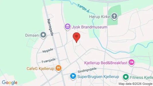 Apartments for rent i Kjellerup - kort over placeringen
