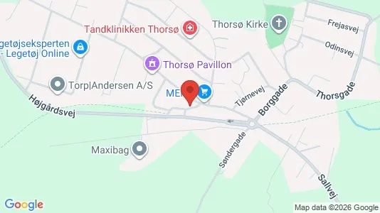 Apartments for rent i Thorsø - kort over placeringen