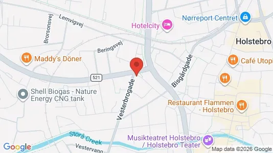 Apartments for rent i Holstebro - kort over placeringen