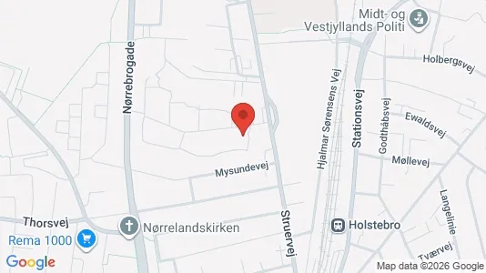 Apartments for rent i Holstebro - kort over placeringen