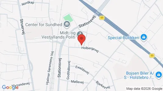 Apartments for rent i Holstebro - kort over placeringen