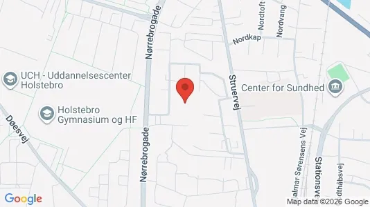 Rooms for rent i Holstebro - kort over placeringen