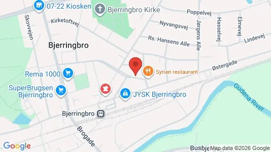 Apartments for rent i Bjerringbro - kort over placeringen
