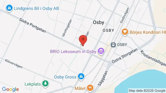 Apartments for rent i Osby - kort over placeringen