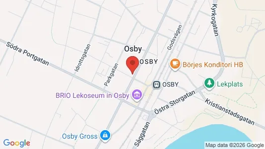 Apartments for rent i Osby - kort over placeringen