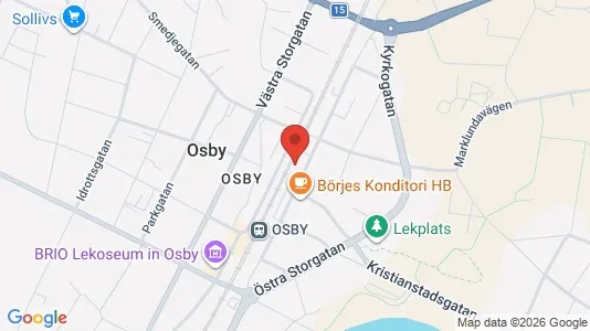 Apartments for rent i Osby - kort over placeringen