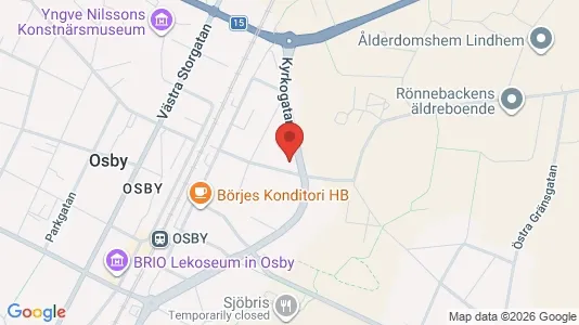 Apartments for rent i Osby - kort over placeringen