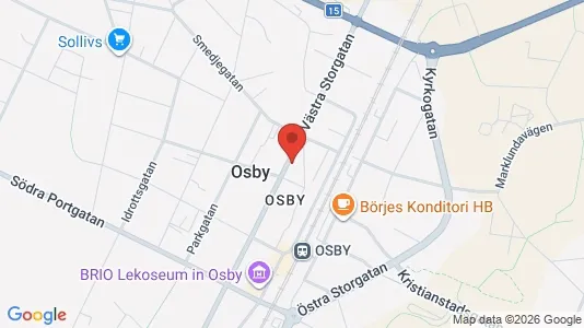 Apartments for rent i Osby - kort over placeringen