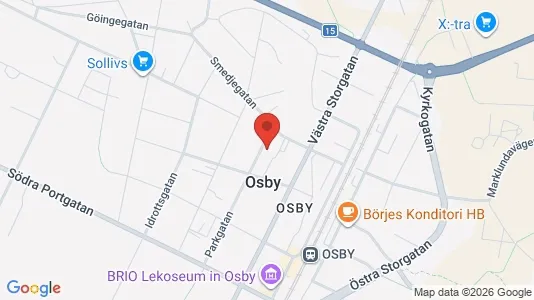 Apartments for rent i Osby - kort over placeringen