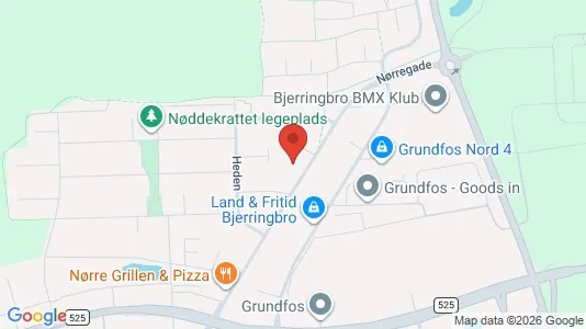 Rooms for rent i Bjerringbro - kort over placeringen